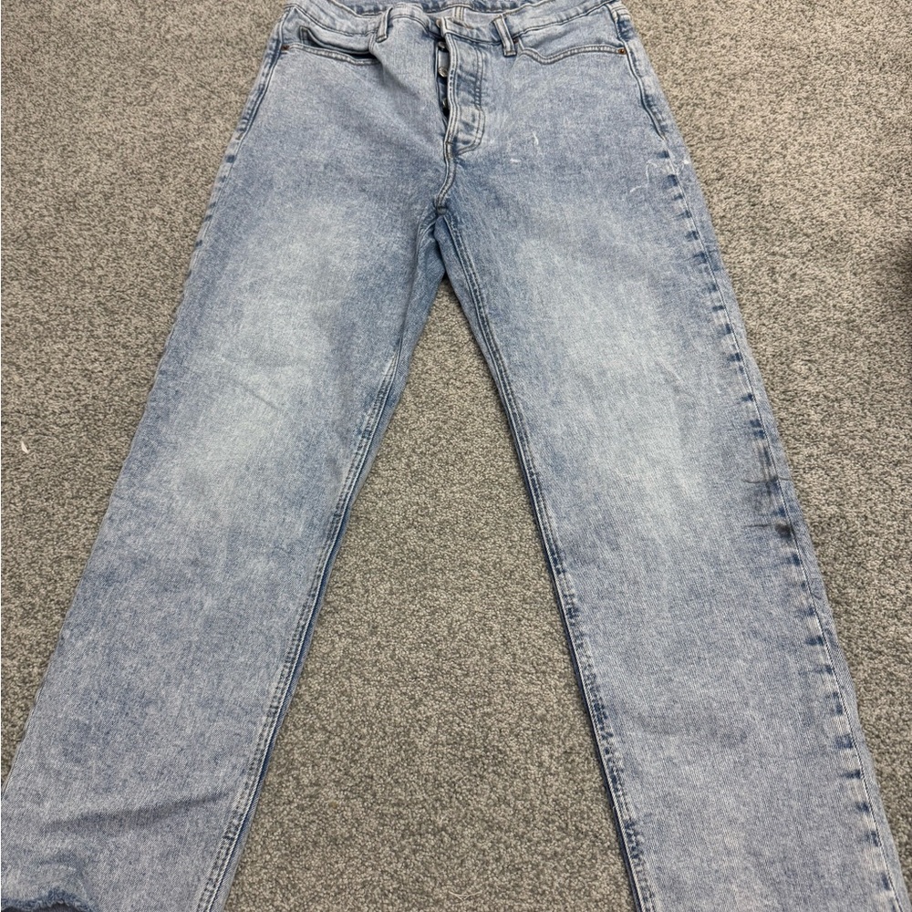 Old Navy Men's Denim Straight Jeans - Light Blue